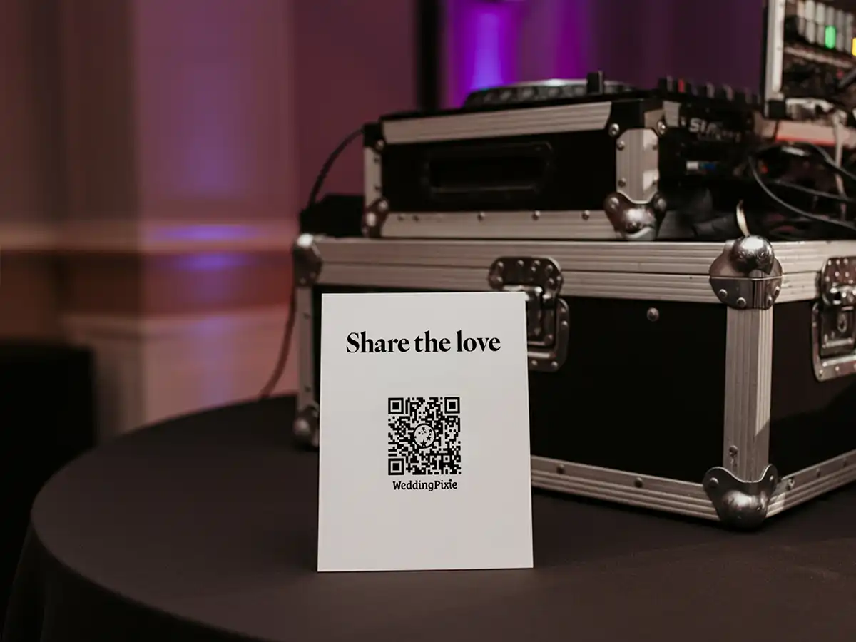 Wedding Dance Floor QR Code Signage